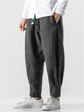 Men's Comfort Textured Thickened Faux Woolen Pants