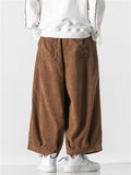 Men‘s Japanese Inspired Loose Corduroy Pants