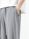 Men's Summer Wear Silky Texture Breathable Casual Long Pants