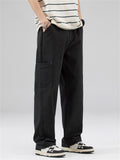 Men's Fashionable Casual Solid Straight Leg Pants