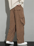 Men's Autumn Corduroy Multi-Pocket Drawstring Cargo Pants