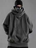 Cool Japanese Street Style Turtleneck Face Cover Ninja Hoodies