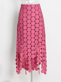 Fashion Polka Dot Tassel Candy Color Skirt for Women