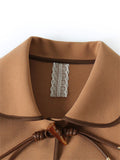 Female Modish Turn-Down Collar Jackets with Pockets