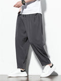 Chinese Style Men's Trendy Casual Drawstring Trousers