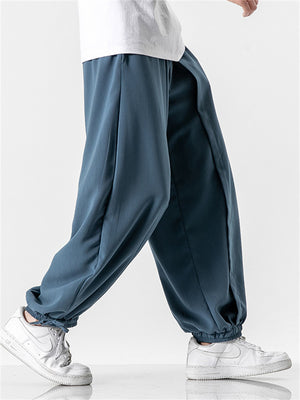 Men's Comfy Japanese Style Ankle-Tied Loose Pants