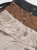 Men's Leisure All Match Lace Up Cozy Linen Pants