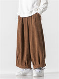 Men‘s Japanese Inspired Loose Corduroy Pants