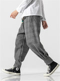 Men's Comfort Textured Thickened Faux Woolen Pants