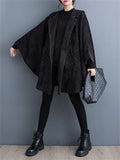 Women's Chic Corduroy Oversized Hooded Bat Jackets