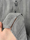 Tang Suit Cotton Linen Summer Thin Short Sleeve Shirt for Men