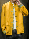 Men's Trendy Retro Patchwork Stand-up Collar Jackets