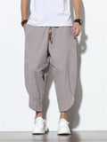 Oversized Hard-wearing Plain & Stripe Pants for Male