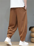 Comfort Breathable Ice Silk Ankle Tied Casual Pants for Men