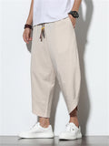 Oversized Hard-wearing Plain & Stripe Pants for Male