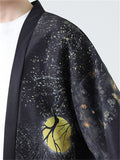 Vintage Night Moon Print Cardigan Hanfu Shirt