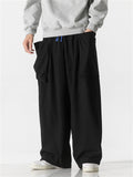 Men's Hip-Hop Exaggerated Pocket Corduroy Straight-Leg Pants