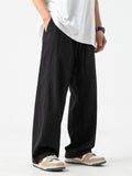 Male Summer Lightweight Basic Solid Color Casual Pants