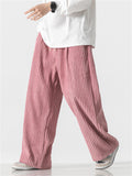 Men's Drawstring Trendy Youth Corduroy Pants