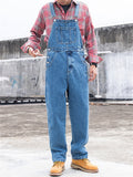 Men's Classic Wear Resistant Loose Denim Overalls