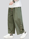 Men's Casual Drawstring Cotton Linen Street Pants