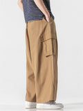 Men's Leisure Workwear Multi-Pocket Straight Leg Pants