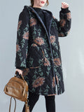 Ladies Fashion Plush Lined Plaid Coat with Hood