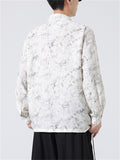 Chinese Style Men's Stand-up Collar Vintage Jacquard Shirt