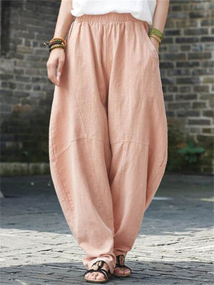 Women's Casual Zen Style Meditation Spliced Pants