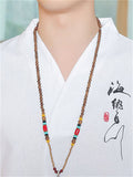 "Hai Na Bai Chuan" Hanzi Embroideried Male Summer Shirt