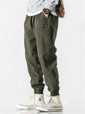 Men's High Street Style Casual Ankle Tied Cargo Pants