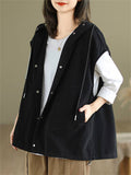 Women's Loose Wear-Resistant Sleeveless Cargo Jackets