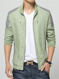 Men's Stylish Casual Zip Up Linen Jackets