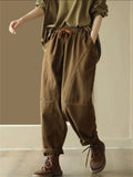 Women's Sports Casual High-Rise Autumn Drawstring Harem Pants