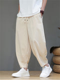 Comfort Breathable Ice Silk Ankle Tied Casual Pants for Men