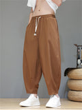 Comfort Breathable Ice Silk Ankle Tied Casual Pants for Men