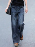 High-rise Straight-leg Spring Autumn Jeans for Women