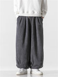 Men‘s Japanese Inspired Loose Corduroy Pants