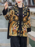 Women's Phoenix Embroidered Lace-Up Ethnic Jacket