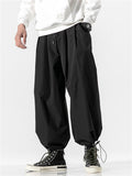 Male Baggy Drawstring Hem Jogging Pants