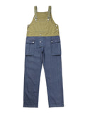 Men's Fashion Leisure Contrast Color Denim Overalls