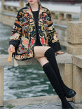 Women's Loong Embroidered Lace-Up Ethnic Style Jacket