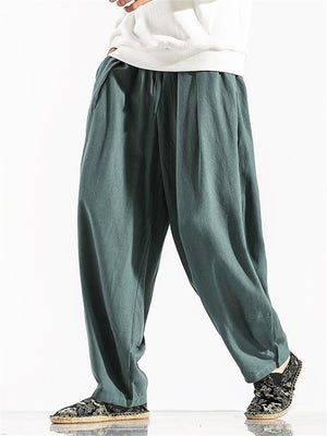 Cozy Cotton Linen Oversized Summer Harem Pants for Men