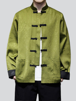 Male Chinese Style Jacquard Spring Jackets