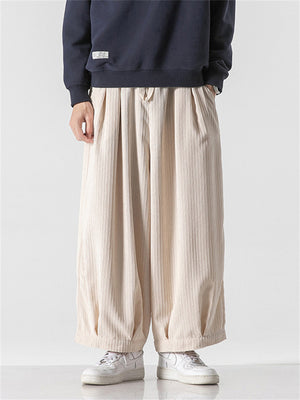 Men‘s Japanese Inspired Loose Corduroy Pants