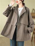 Women's Autumn Winter Hard-wearing Mid-length Jacket