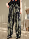 High-Rise Ink Tie-Dye Wide Leg Pants for Women