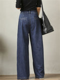 Women's Fashionable High Waisted Wide Leg Jeans