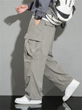 Men's Autumn Corduroy Multi-Pocket Drawstring Cargo Pants