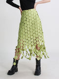 Fashion Polka Dot Tassel Candy Color Skirt for Women